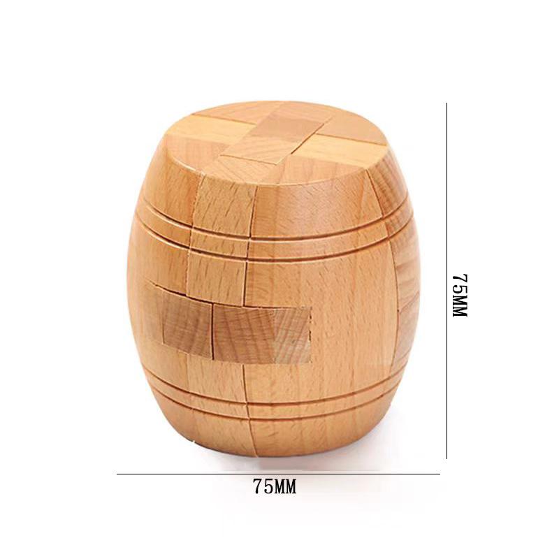 Luban Lock Puzzle Unlock Interlock Game IQ Test Wooden Brain Teasers For Adults Kids Logic Smart Mind Challenge Educational Toys
