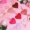 6 шт. Классические украшения в форме сердца на День святого Валентина, Подвесные украшения на тему любви для свадьбы, Домашний декор, Витрина