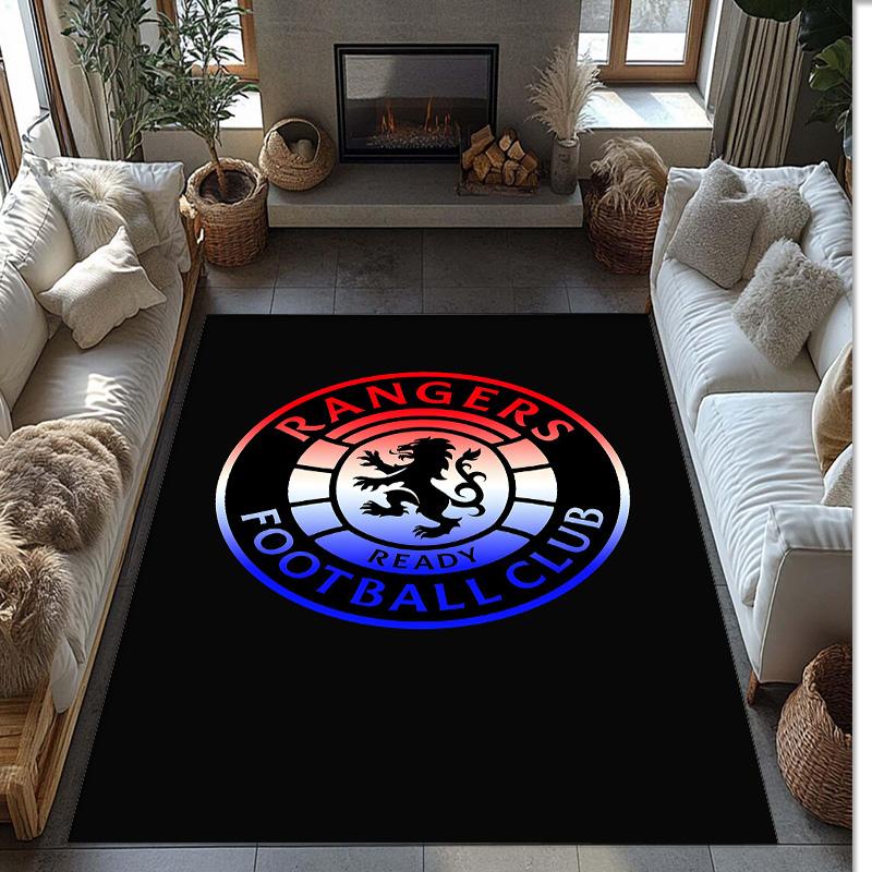 Ranger FC Printed Crystal Velvet Area Rug, Soft Anti-Slip Water Absorbent Floor Mat for Living Room Bedroom