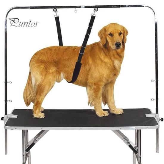 3Pcs Dog Grooming Belly Straps with Clamp Extension Loop Adjustable Design Easy To Use Pet Grooming Ropes for Small Medium Dog