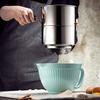 Stainless Steel Crank Baking Flour Sifter Hand Sieve Powdered Sugar Kitchen Tool