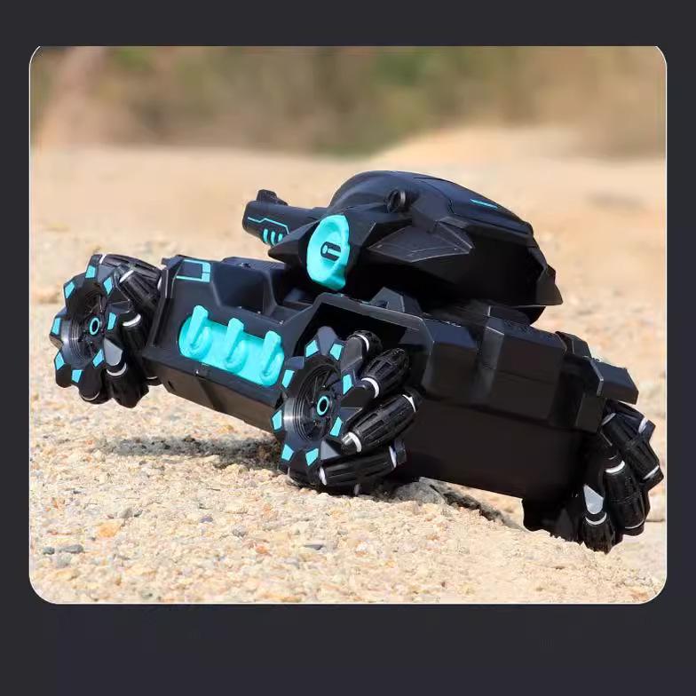 Children's Gesture-Sensing Remote Control Water Bomb Mecha Tank - Rechargeable 4WD Off-Road Car Toy for Boys