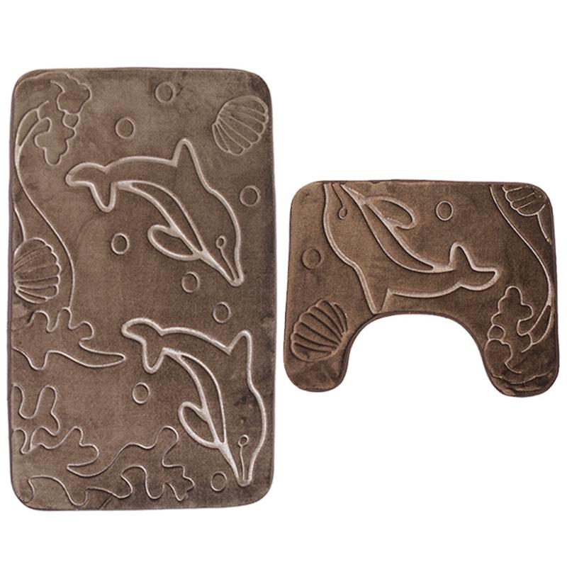 2 шт. коврик для унитаза коврик для ванной комнаты коврик из булыжника удобный водопоглощающий нескользящий коврик для пола коврик для ванной