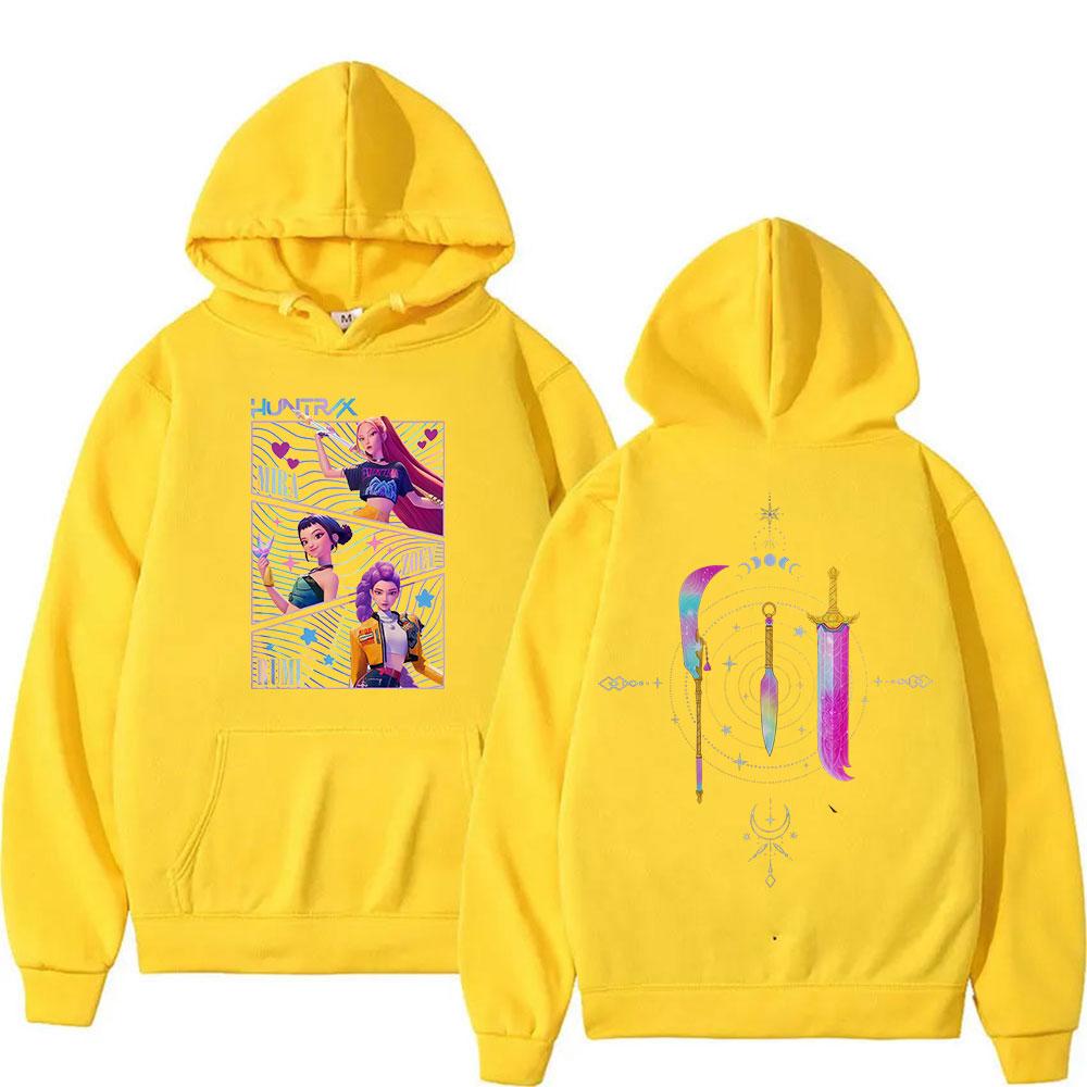 Аниме Охотники на демонов Мира Руми Джоуи K-pop Толстовки для мужчин женщин Модная толстовка с длинным рукавом Флисовая уличная мода