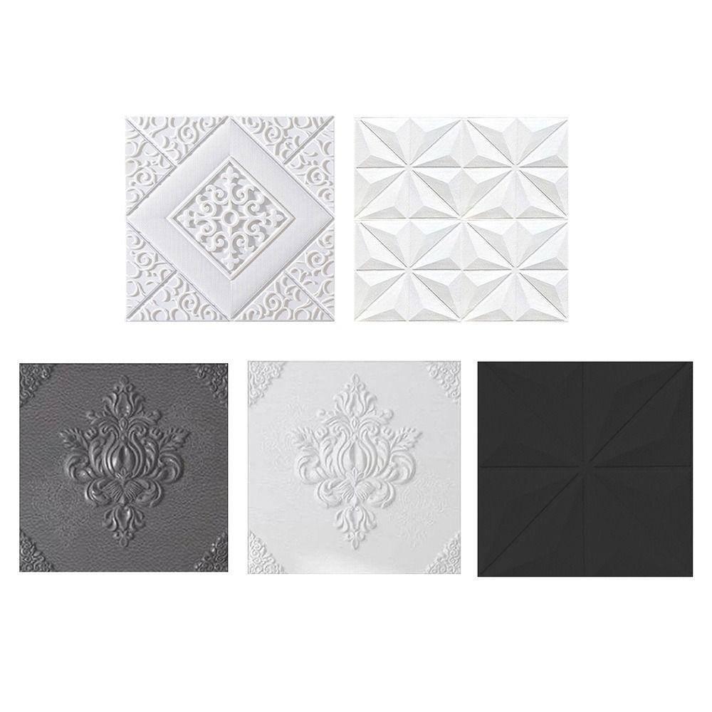 2PCS Waterproof 3D Wall Stickers 3D Effect Ceiling Background  Wall Decoration