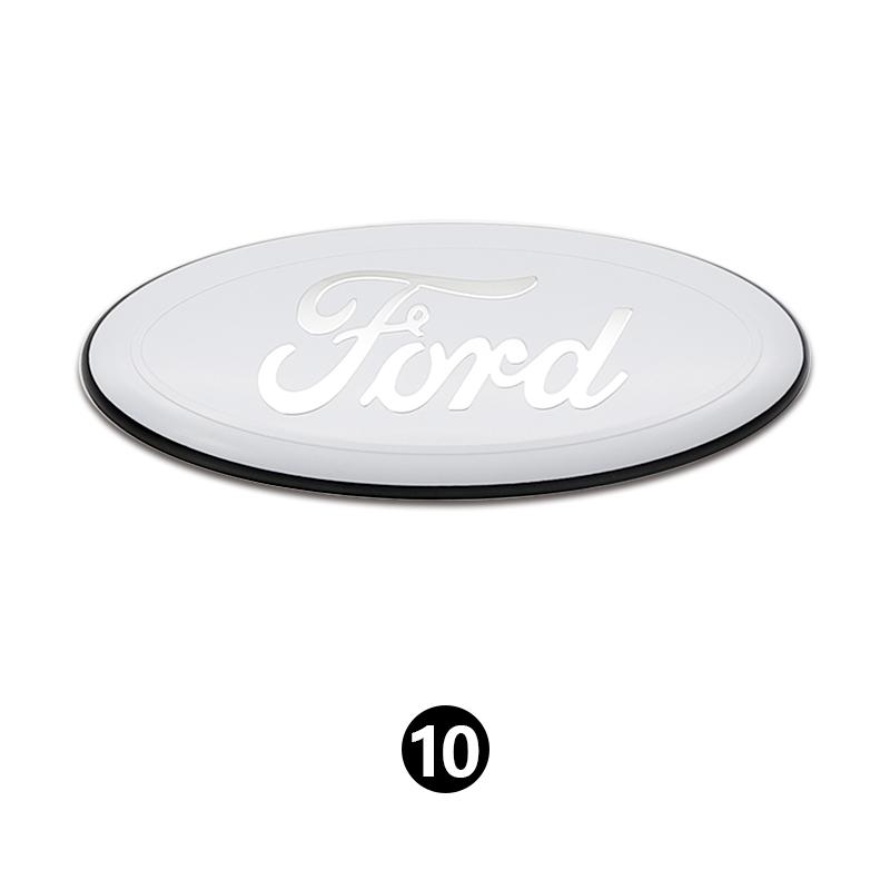 AJJ1 Ford Metal All Sizes Logo For Focus Mondeo Edge Ecosport Fiesta Fusion Rear Trunk Emblem Metal Cover Sticker Badge Classic Blue