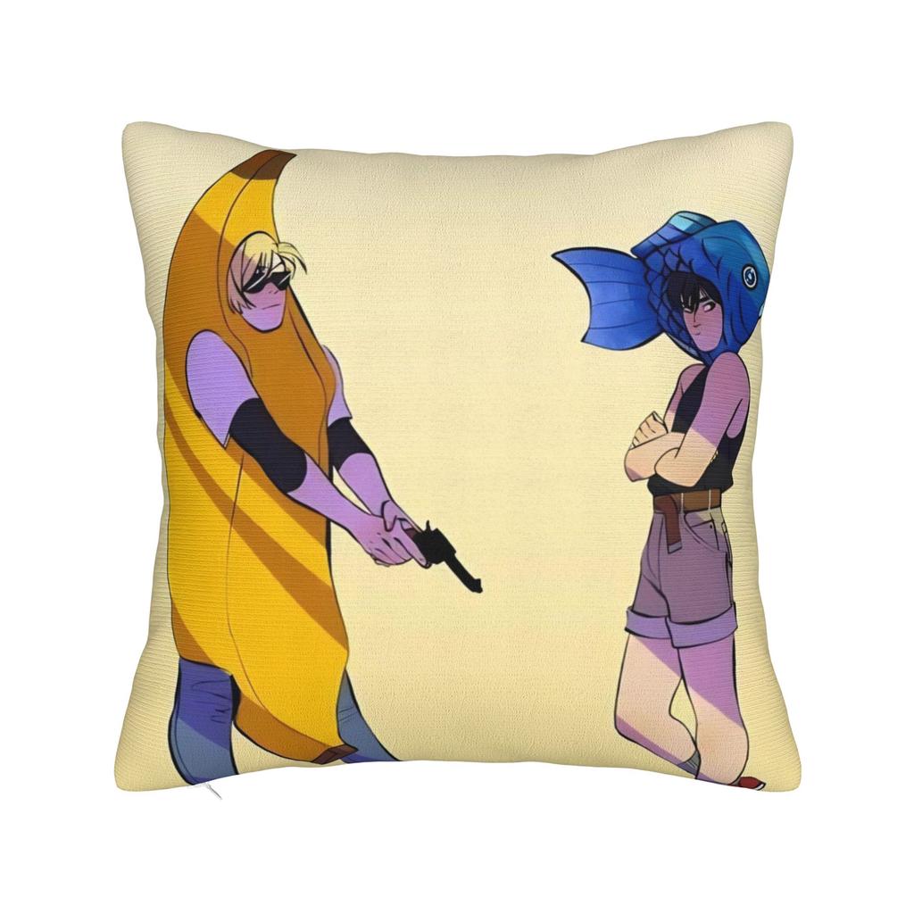 Декоративные наволочки Банановая рыба Аниме Аксессуары Постельная Подушка Чехол Наволочка Молния Много Размеров