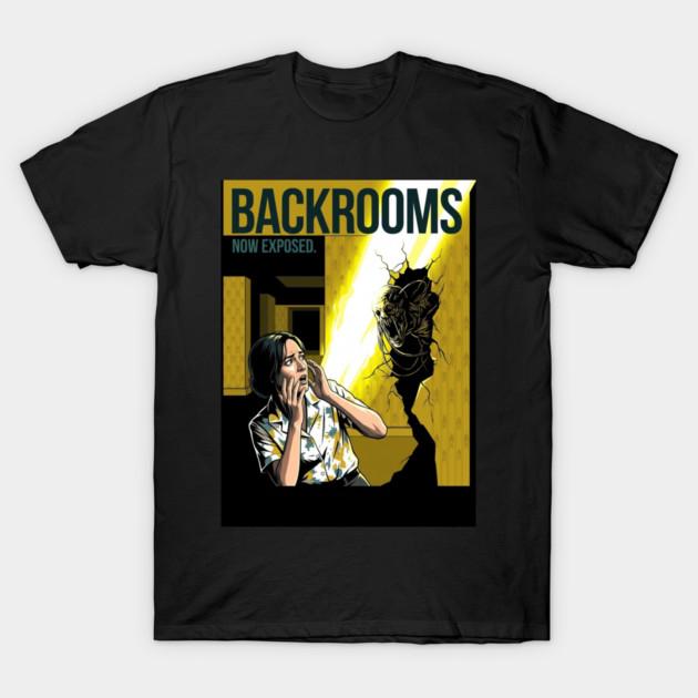 Фильм The Backrooms No Way Out Графическая футболка Вдохновленная Кларком Хоррор Лиминальное пространство Футболка Унисекс Хлопок Короткий рукав для фанатов