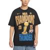 NBA Oklahoma City Thunder Crew Neck Comfortable Versatile Pullover Drop Shoulder Short Sleeve T-Shirt Men T-Shirts IU3076-010