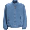 Polo Solid Color Stand Collar Zip Up Long Sleeve Jacket Men Jackets Blue 710940743-002