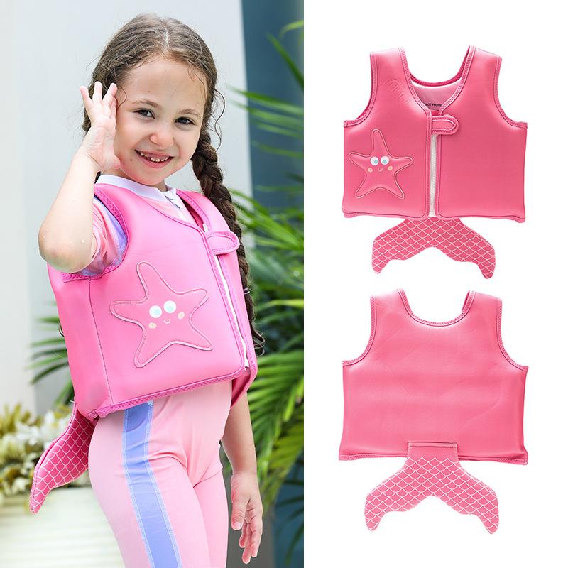 Children's flotation vest auxiliary life jacket
