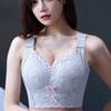 Womens Full Coverage Lace Push Up Bra Wireless Large Size Anti-sagging Underwear Female Lingerie 34 36 38 40 42 44 48 50 C D E