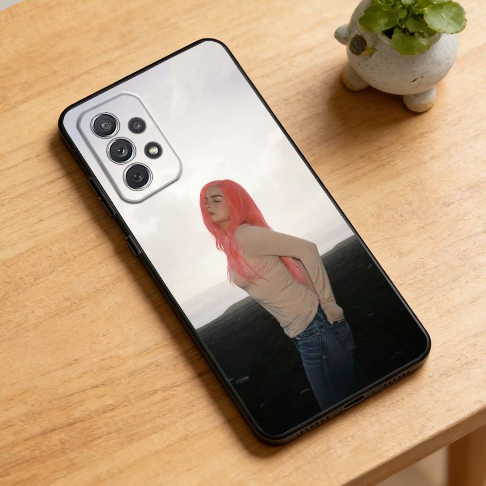 A-Кейс для телефона Addison Rae для Samsung Galaxy A73,21,22,32,71,53,52,51,80,5G Мягкий черный чехол