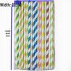 Individually Wrapped Biodegradable Striped Paper Straws