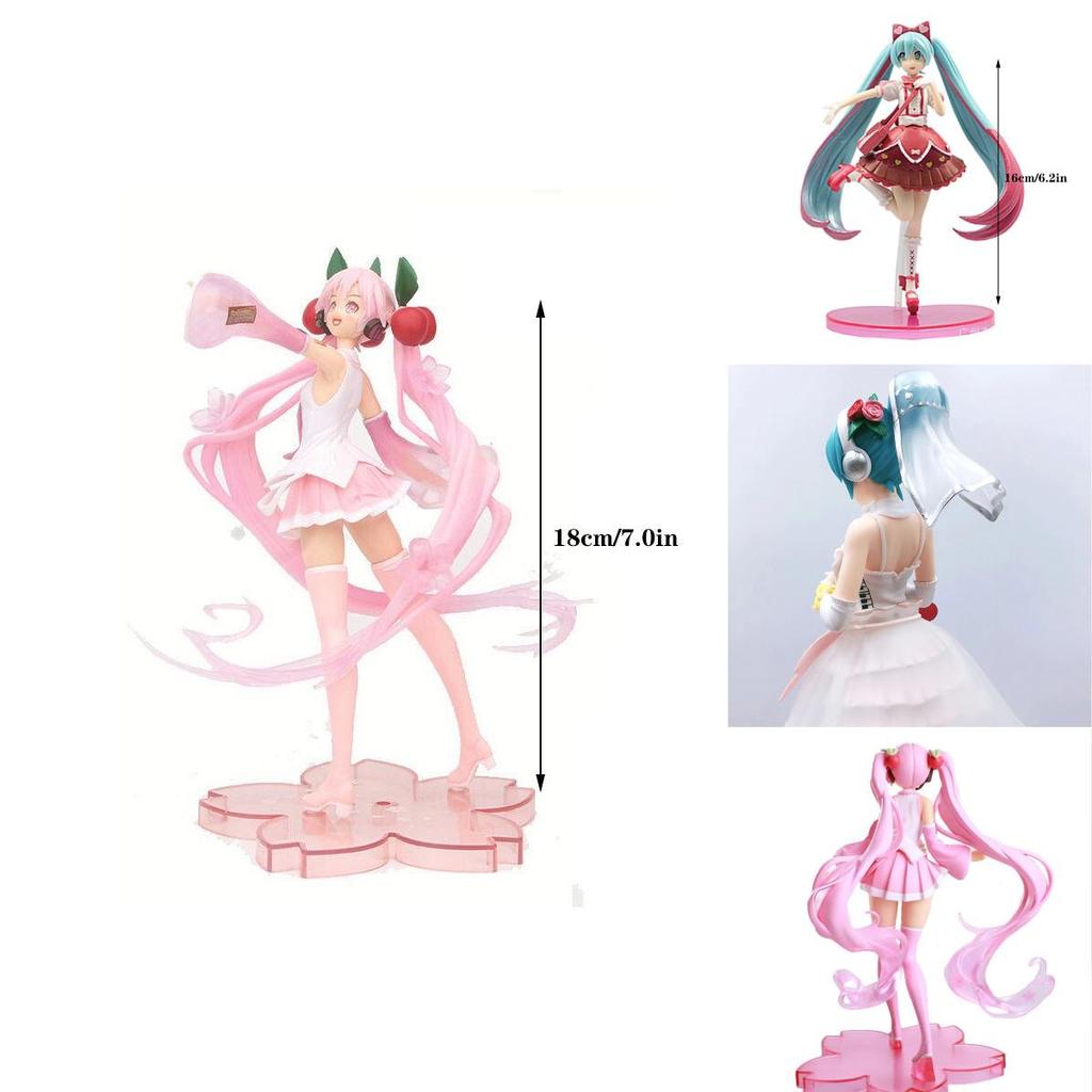 Adorable Hatsune Miku Cartoon Virtual Singer Action Figure Stunningly Crafted Collectible