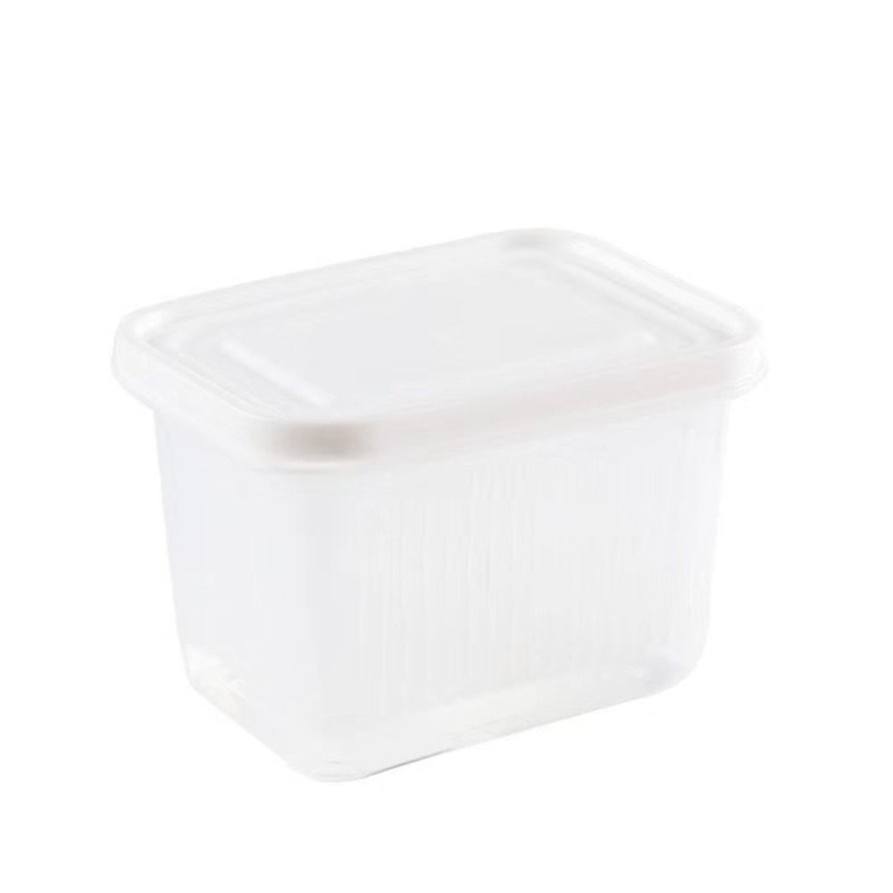 4 Grid Drain Fridge Food Storage Crisper Fooding Sorting Frozen Storage Box Durable Storage Box