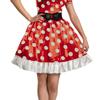 Disguise Disney Halloween Cosplay Official Minnie Mouse Classic Women's Small Red 58791N