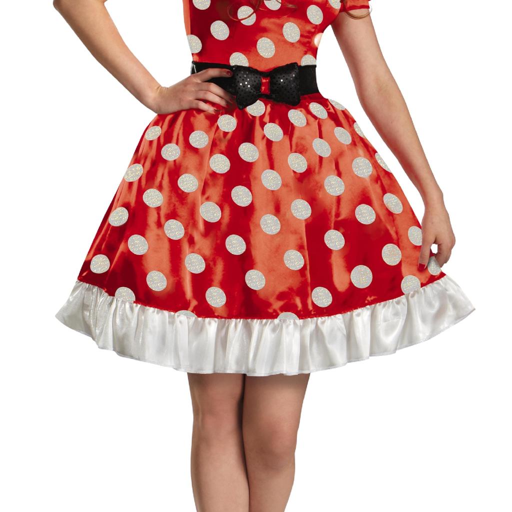 Disguise Disney Halloween Cosplay Official Minnie Mouse Classic Women's Small Red 58791N