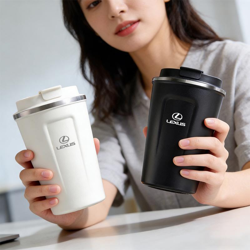380ML Car Vacuum Cup Coffee Thermos 304 Stainless Steel For Lexus F-SPORT ES RX NX LS UX LM LX GX LC RZ IS CT GS RC HS SC TX LBX