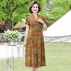 Katta yoshli ayollar uchun nafis vintage xitoycha uslubdagi ipak koʻylak