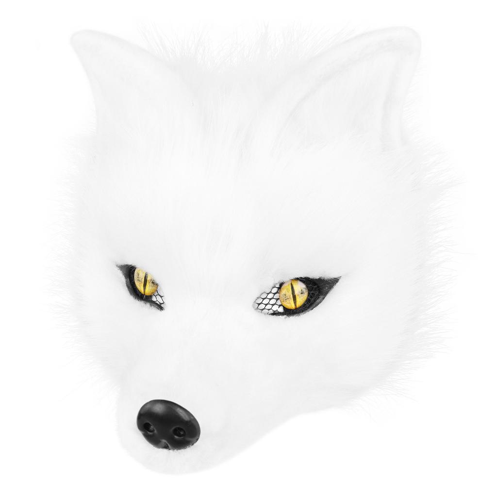 Finished plush canine mask, wolf head half-face mask, single head cosplay Wearable clothing