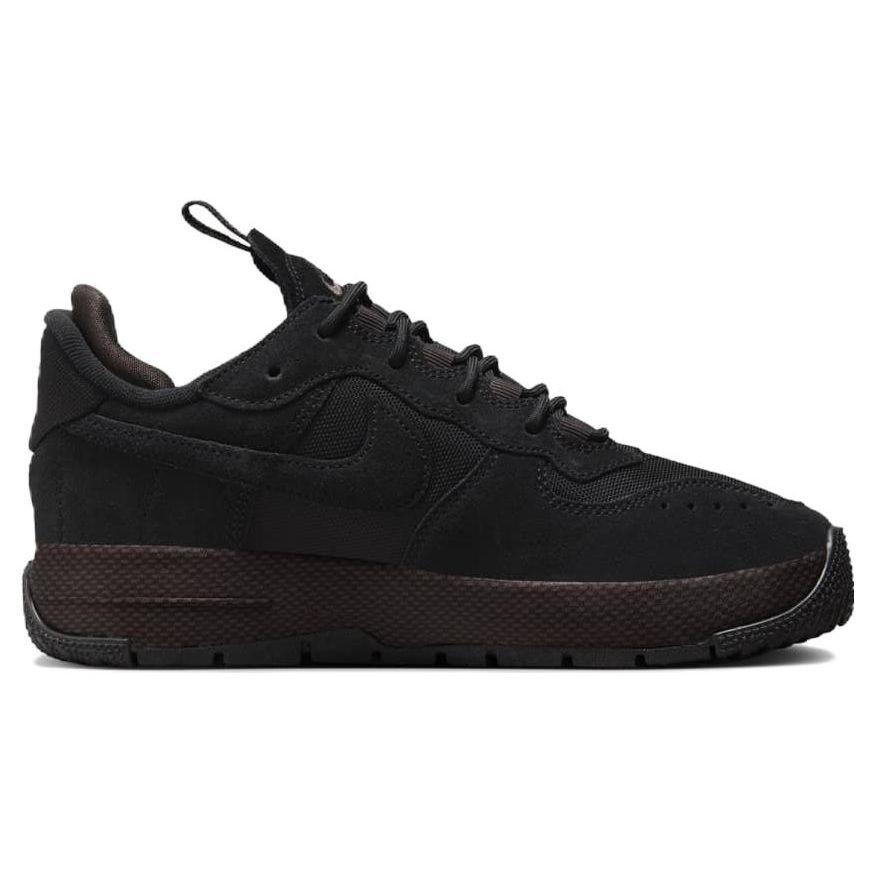 Nike Air Force 1 Wild Black Velvet Brown Женские кроссовки Cedar Campfire-Orange FB2348-001