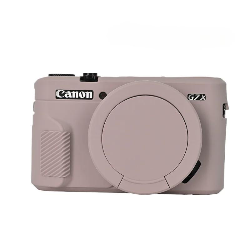 Мягкий силиконовый чехол-накладка G7X3 G7X2 Для Canon Powershot G7XII G7X II G7X Mark 2 G7X Mark III G7XIII С защитой объектива