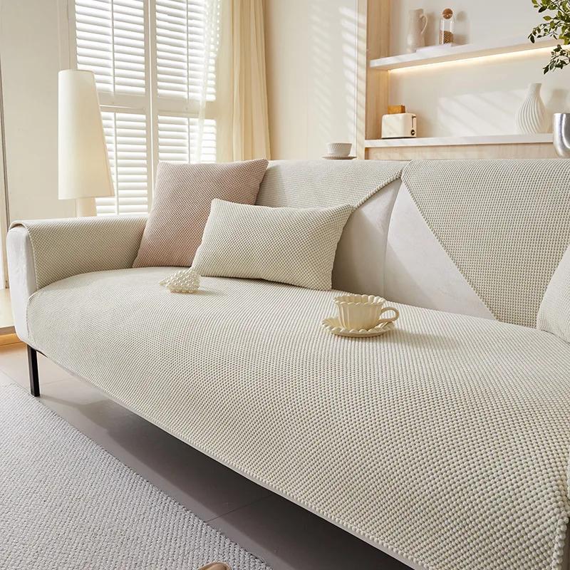 Thick and Warm Sofa Cover for Autumn and Winter Anti Slip Sofa Cushion Cover Skin Friendly and Comfortable Not Easy To Shed Hair