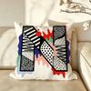 Art CCreative lletter NN Cushion Cover Pillow Case Antidustmite Pillowcase Silky Short Plush Sofa Cushion Cover hot