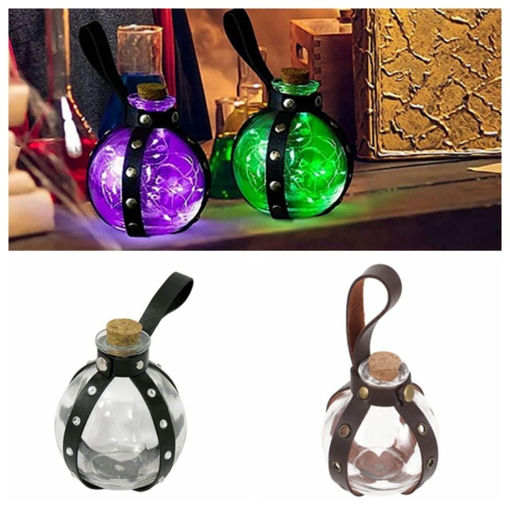 Кобуры Поясные сумки Волшебное зелье Стеклянная бутылка Круглая колба Бутылка зелья Фэнтезийные костюмы