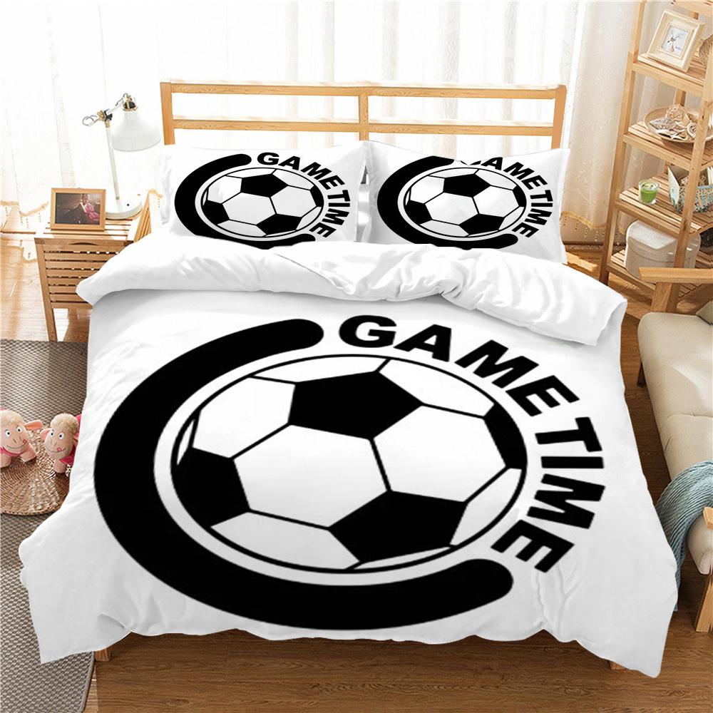 3D футбольный принт, постельное белье, пододеяльник, домашнее постельное белье, детский подарок, одеяло из микрофибры, дышащий пододеяльник