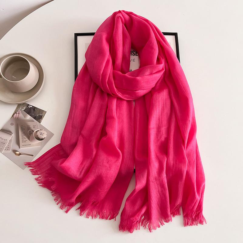 New Ramadan Big Size Women High Quality Muslim Hijabs Plain Solid Color Scarf Shawls Lady Wraps Headwear Pashmina