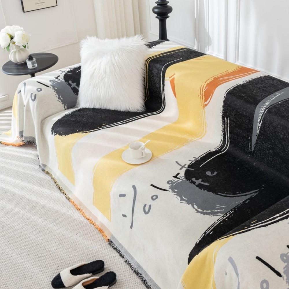 Красочный чехол для дивана с принтом граффити, одеяло, полный чехол для дивана, универсальное полотенце для дивана, домашний декор, декор для гостиной