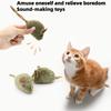 Тип Игрушки для Кошек - Плюшевая Имитация Мыши, Длинный Плюш, Чирикающая Птица, Мышь, Устойчивая к Царапанию и Укусам, Интерактивная Игрушка