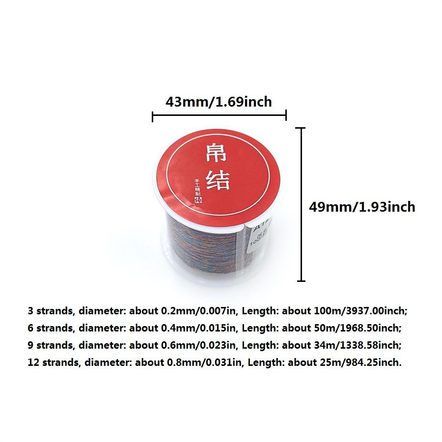 Нежные ювелирные аксессуары своими руками 3/6/9/12 нить нить шнур нить хлопковая нить цветная линия бисер в стиле Шамбала новая веревка ручной работы восковая линия
