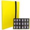 MONO ZACK Card File Trading Card Binder Holds 360 Cards Card Case File Sleeve Compatible (Yellow)