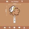 ID Card Clips Capybara Badge Reel Cartoon Hospital Badge Holder Name Card Holder  School Supplies