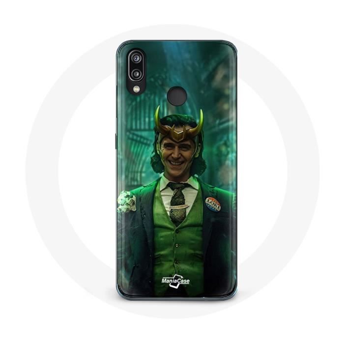 Coque pour Huawei P20 Lite Loki Thor Ragnarok avec Casque Affiche Personnage Série Saison 1
