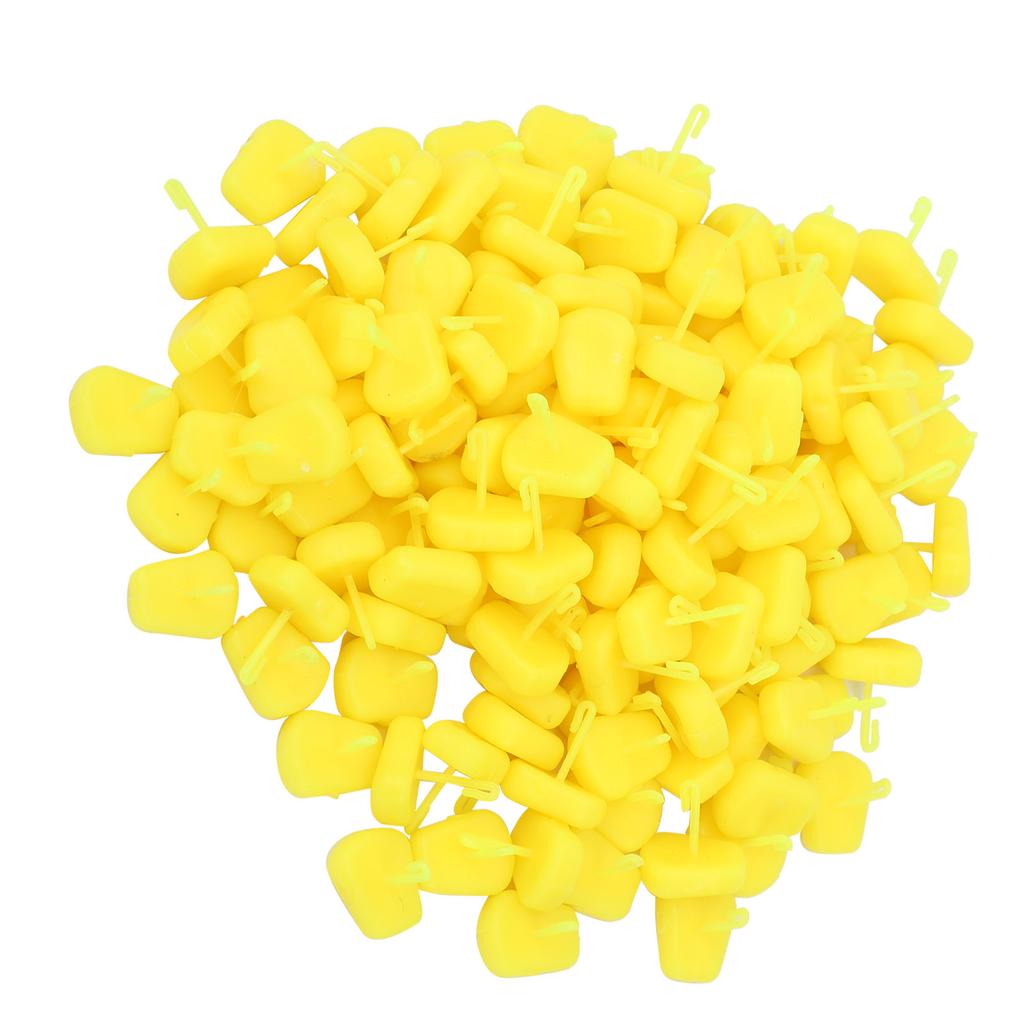 150 Pcs Set 4 Colored Fishing Floating Corn Soft Artificial Bait Simulation Corn GrainYellow