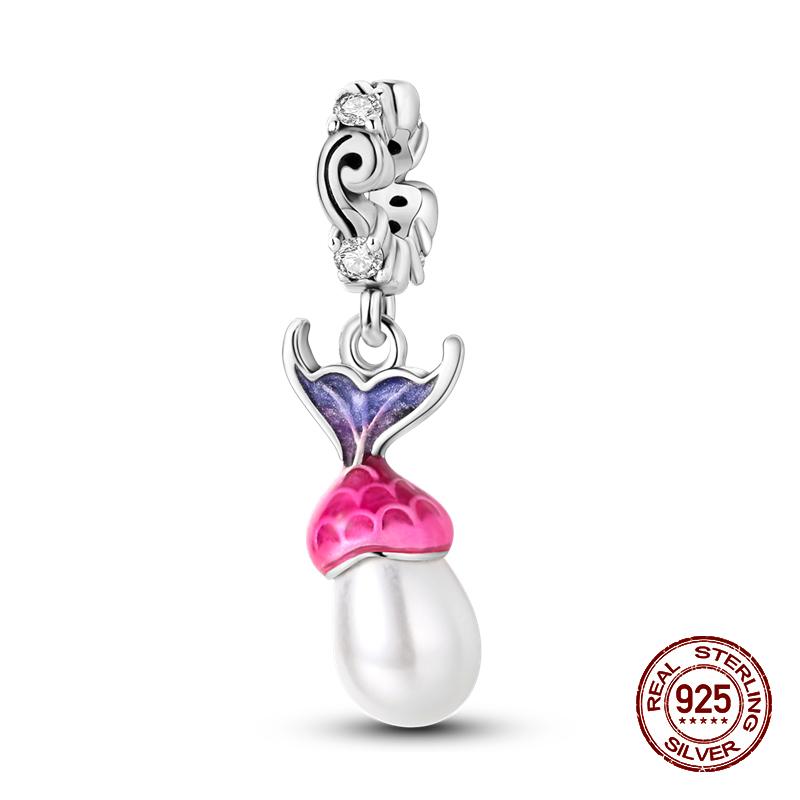 Новые 925 стерлингового серебра духи светящиеся яичные скорлупы подвески бусины подходят 925 оригинальный браслет DIY изысканные украшения на день рождения подарки