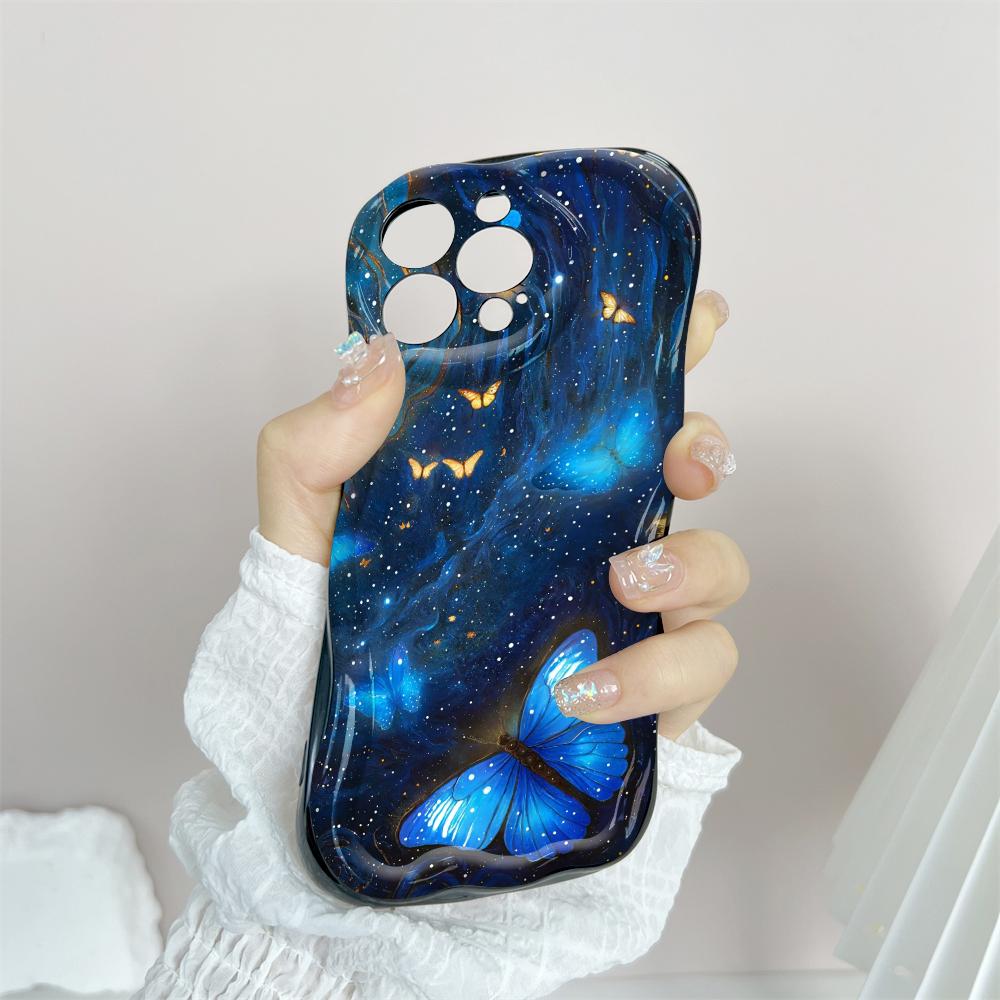 Мультяшный узор кремовая текстура чехол волнистый край мягкий силиконовый чехол для телефона чехол для iPhone Samsung Huawei Honor Xiaomi Redmi Infinix Tecno