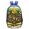 School Bag Monster Choir School Bag, Blue 16 Inch 13 Elementary School Backpack