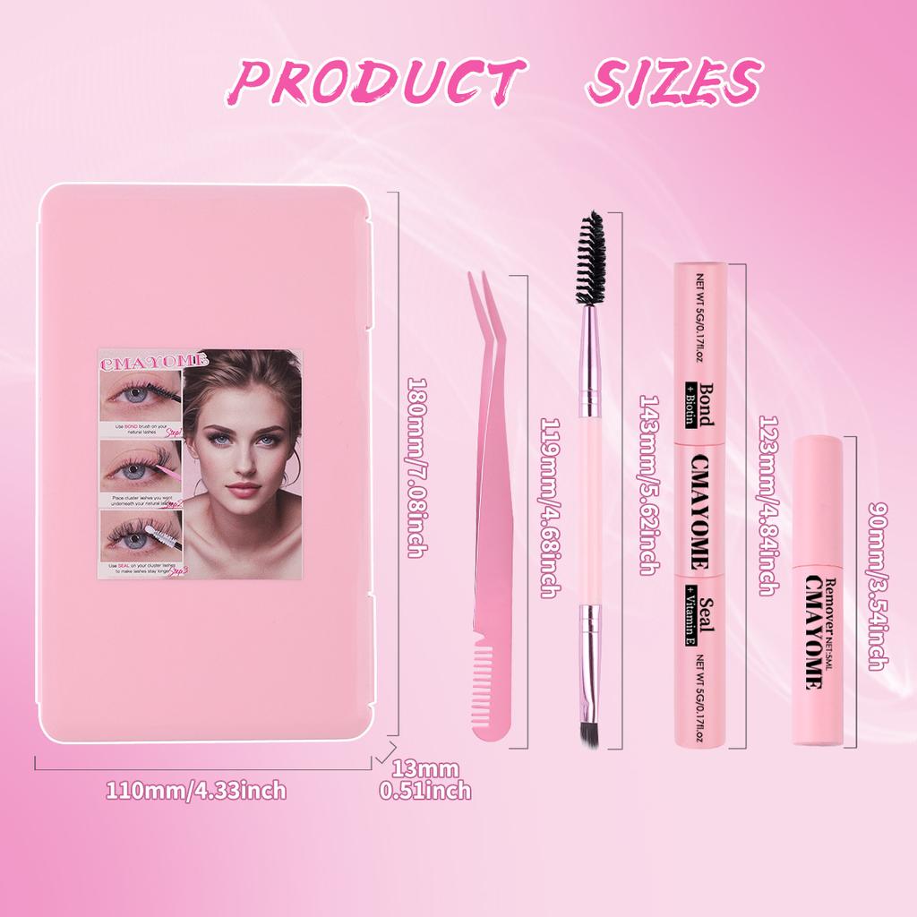 Diy Single Cluster Of Hair 640 Clusters Large Capacity Family Photo Eyelashes Book Single Cluster Mixed False Eyelashes