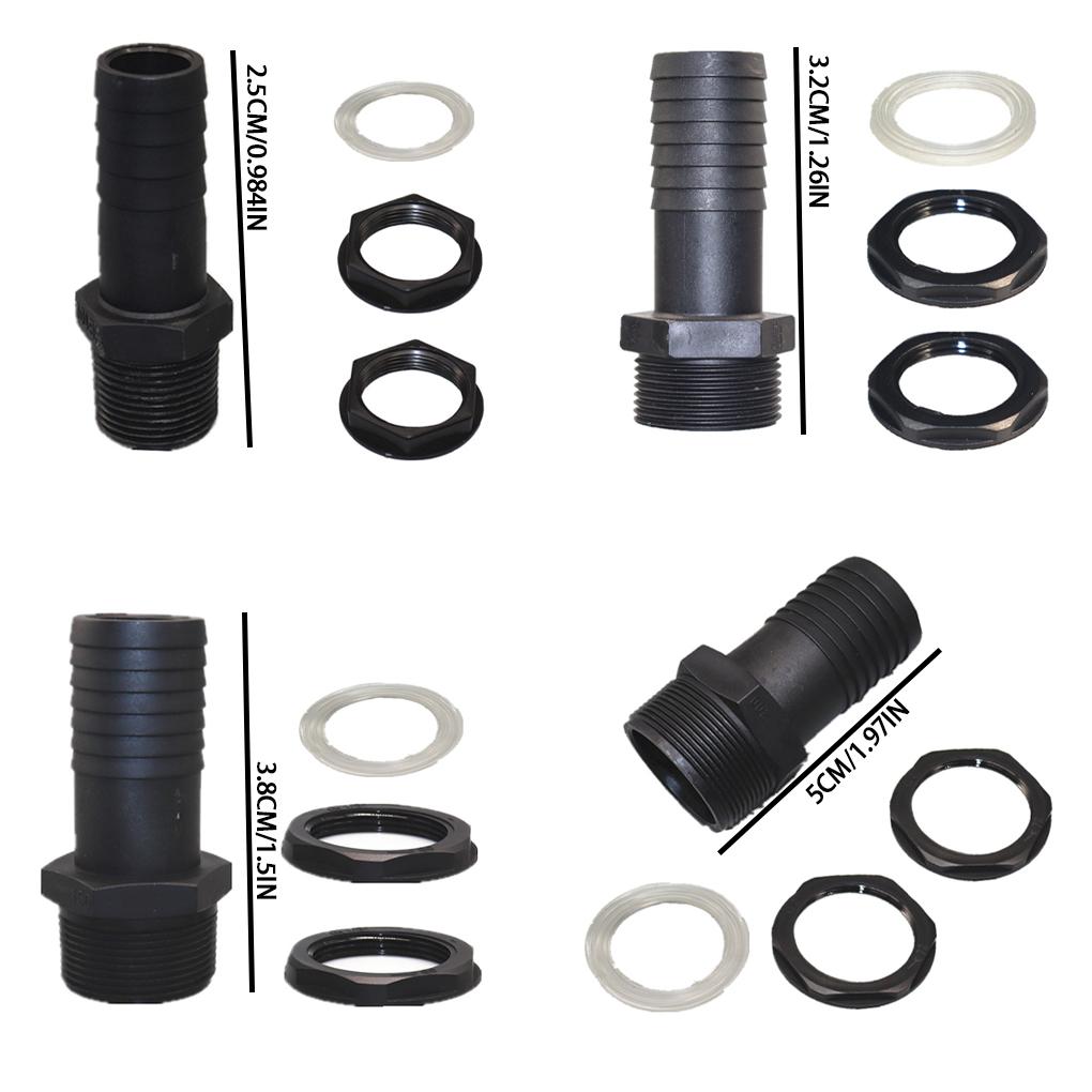 Ершовый соединитель для труб для легкой установки бочки для воды, переливной вентиль для садового резервуара для воды, пластик