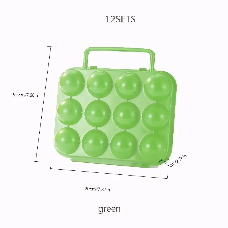 Portable 6/12 Grid Egg Storage Box for Outdoor Picnic, BBQ, and Camping Keep Your Eggs Safe and Fresh Kitchen Tools