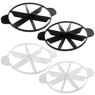Пластиковый разделитель для нарезки торта - 6/8 ломтиков, круглая форма для нарезки торта для многослойного торта, инструмент для выпечки (Черный/Прозрачный)