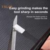 1/5 шт. точилка для резаков, портативная точилка для резаков из вольфрамовой стали, ручная, карманного размера, многофункциональная, с нескользящей ручкой, карбидные лезвия, точилка для кемпинга