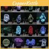 3d Element Night Light Led Lamp Bedroom Decoration Creativity Gift