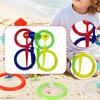 Детский набор для игры в кольцеброс, метание и активная игра, распознавание цветов, логическое мышление, образование