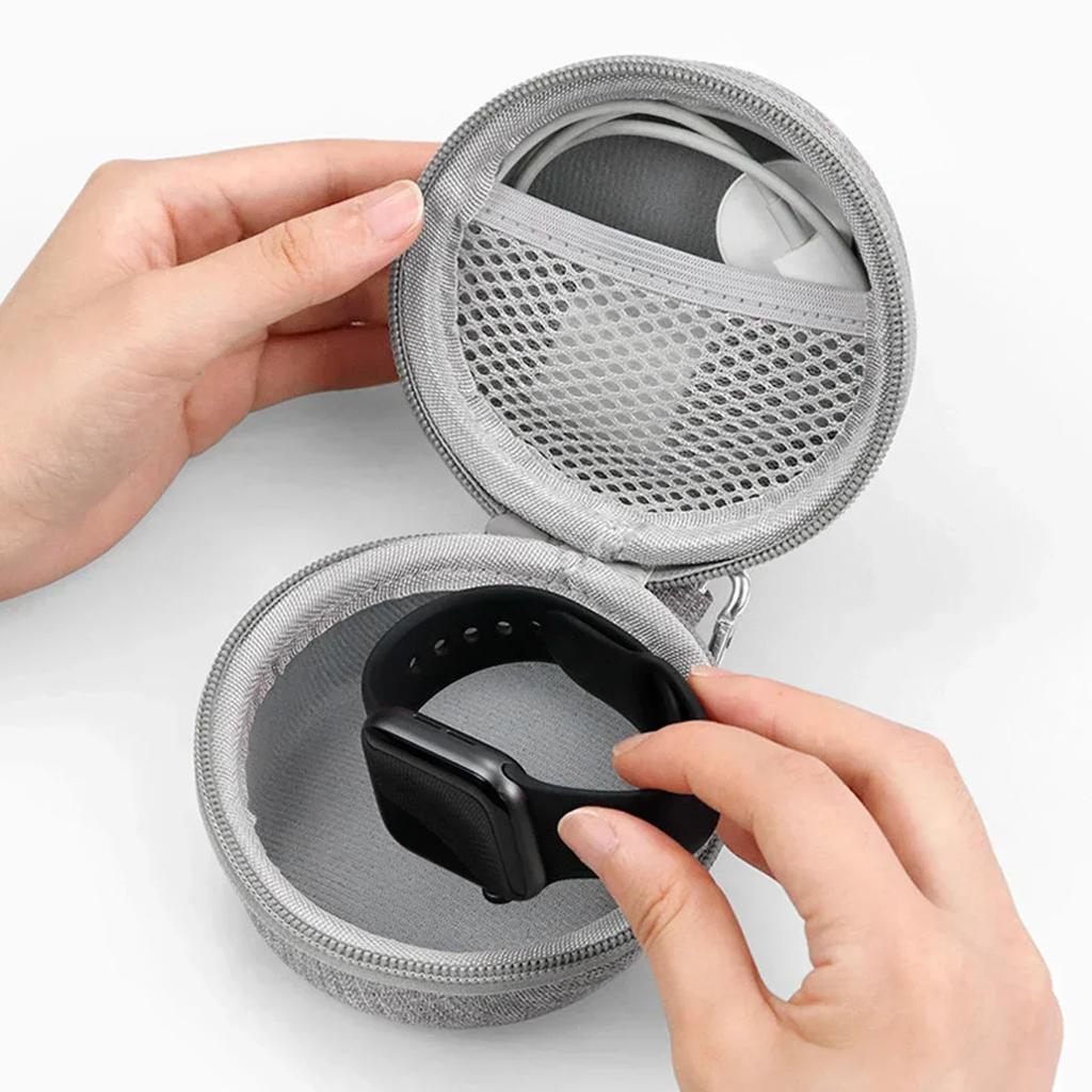 Watch Organizer for Apple Watch Charger Data Cable Headphone Storage Bag Hard Shell Protector Cover for Samsung Galaxy Watch Bag
